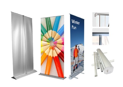 Large Out Door Roll Up Display Stand